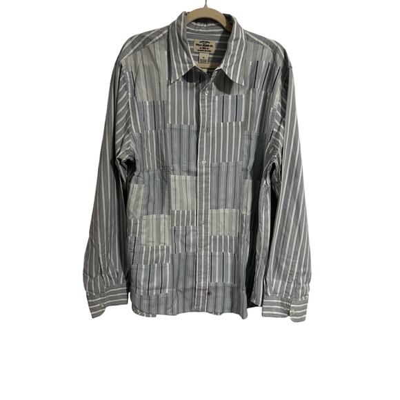VINTAGE RALPH LAUREN POLO JEANS CO. Patchwork Button Up Denim Shirt in Size XLL - Picture 1 of 8
